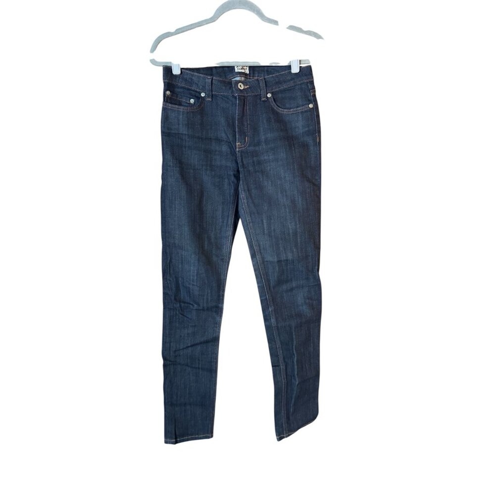 Naked & Famous Womens Indigo Power Stretch Jeans Size 28 Cotton Blend Slim Fit D